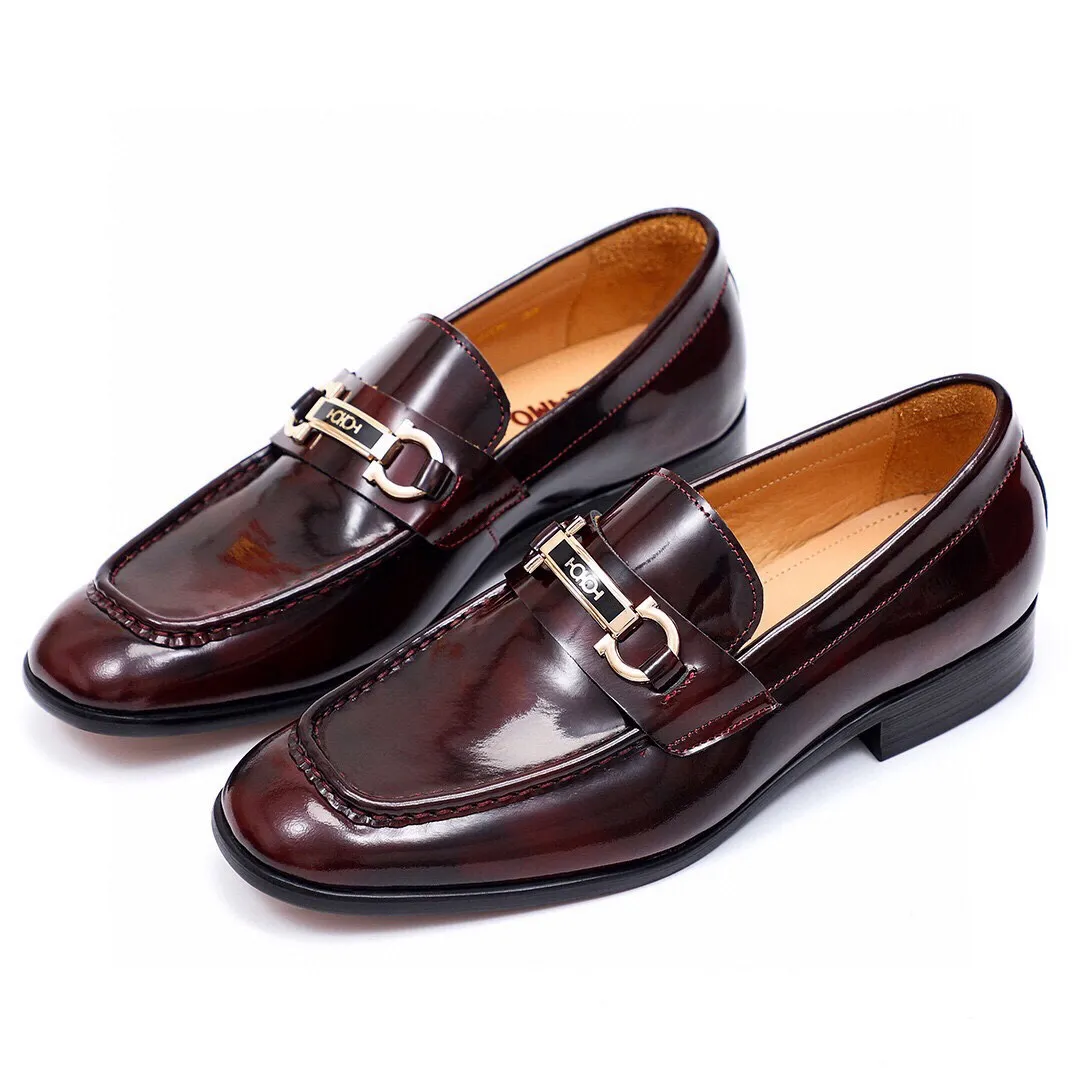Men's Men's Shoes 💰540 💐[Ferragamo/Ferragamo] New 🐲Ferragamo* Ferragamo classic formal leather shoes! It is made of imported first-layer open-edge beaded cowhide leather upper + luxurious hardware buckle, and the inner layer is comfortable first-layer cowhide 🐂 leather lining! Original wear-resistant rubber outsole! Code number 38-44 (45🉑️customized)